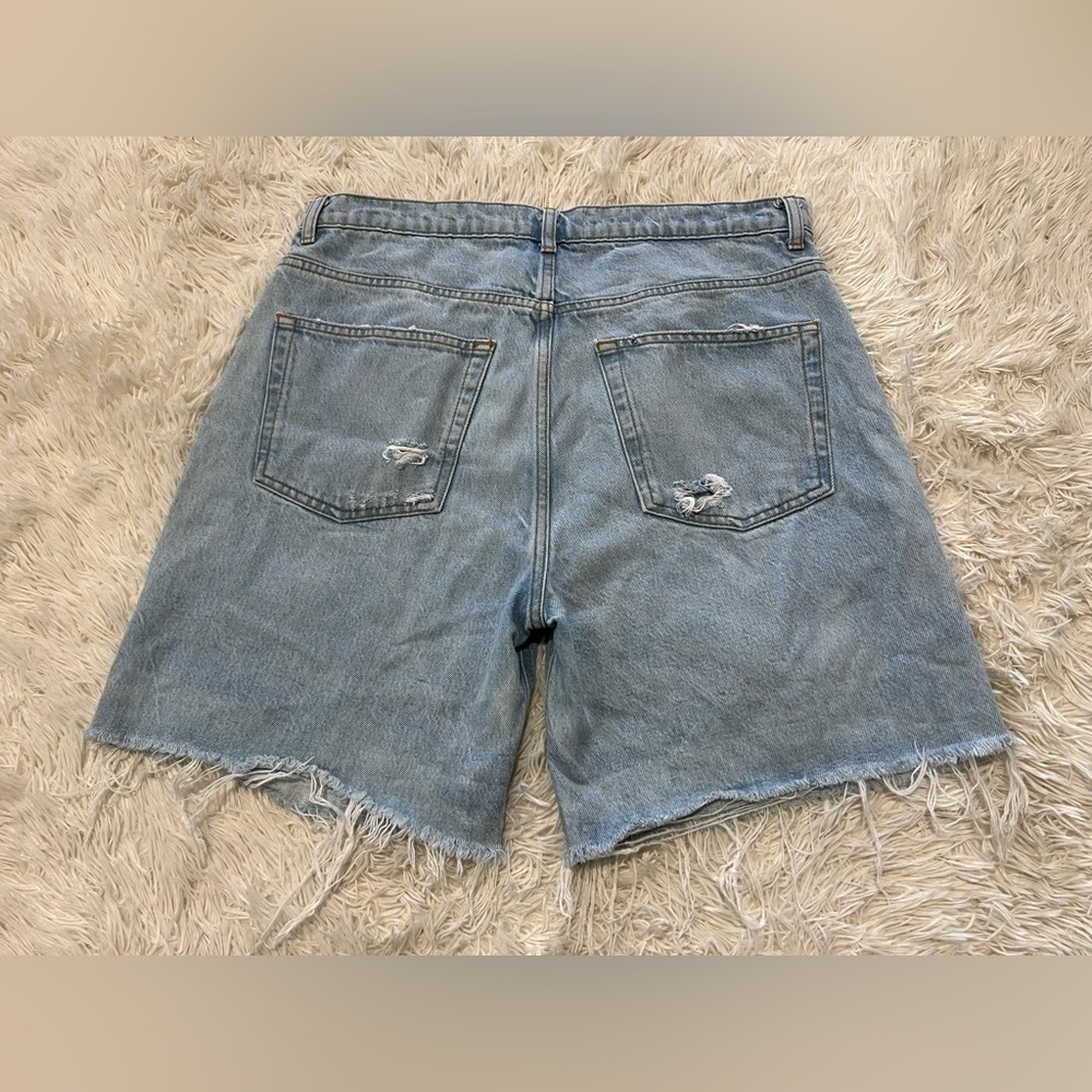 Reformation Distressed Jeans Shorts - Size 30 US 10- Tahoe destroyed wash - Picture 3 of 10
